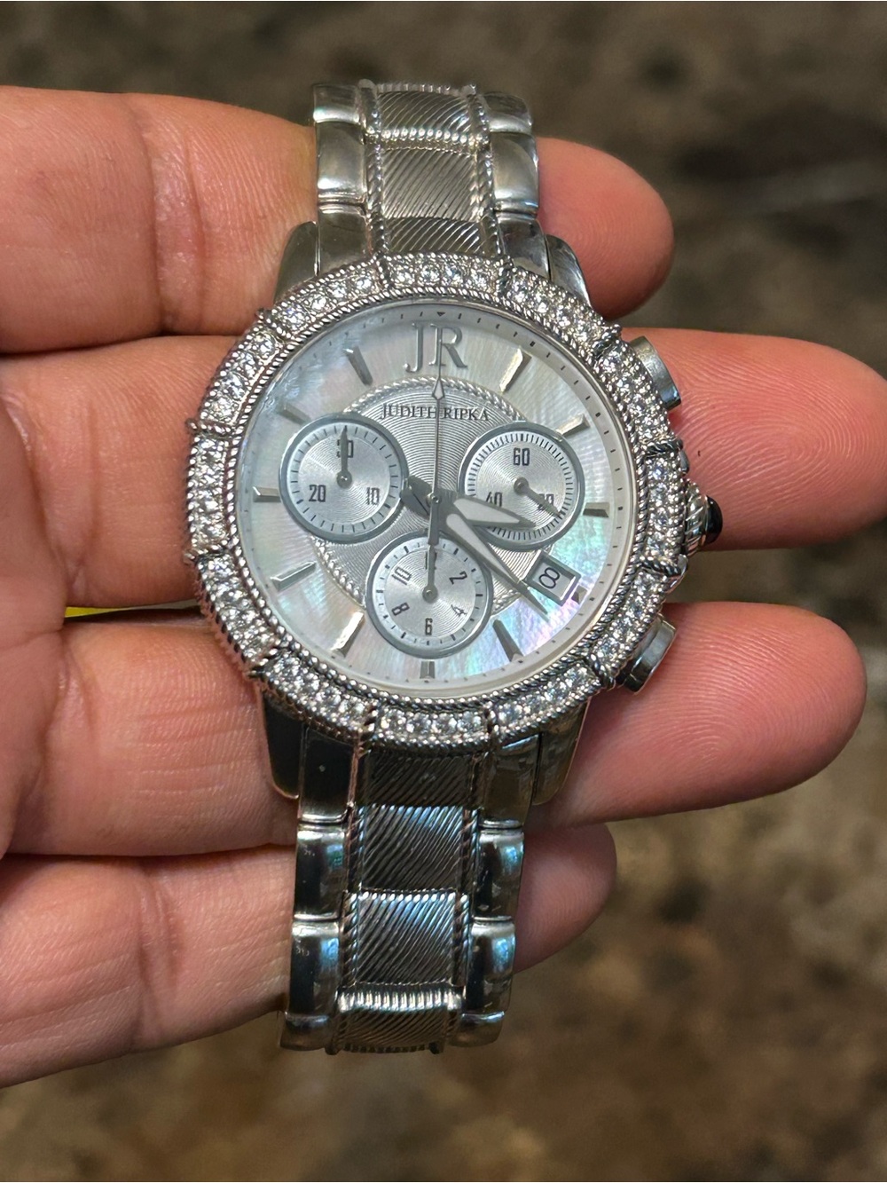 Judith Ripka Stainless Steel
Diamonique Multi-Function Watch